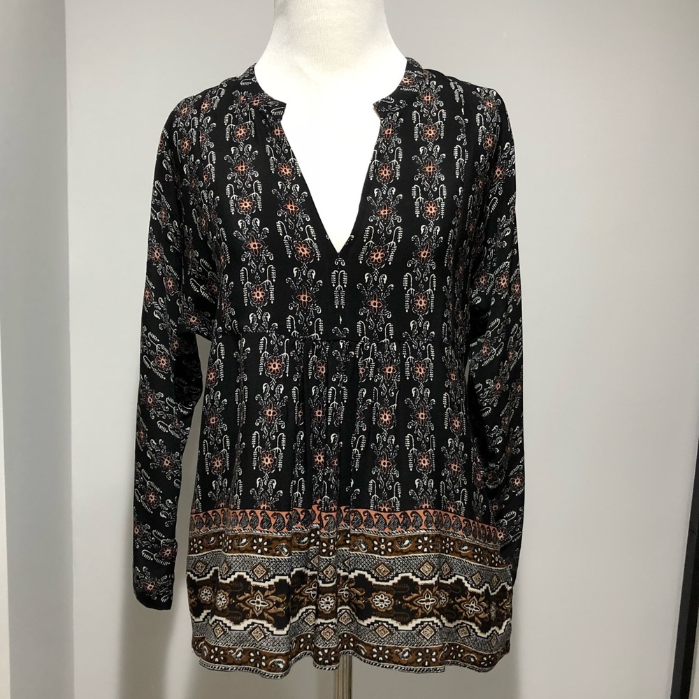Madewell silk popover blouse XXS